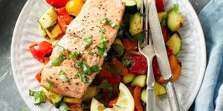 Simple Grilled Salmon & Vegetables Recipe | EatingWell