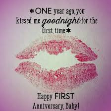 First Anniversary Quotes and Messages for Him and Her via Relatably.com