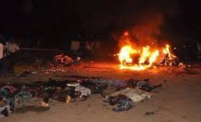 Image result for bomb blast scene in nigeria
