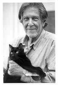 John Cage with Losa, New York 1987 © Sabine Matthes