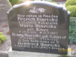 Grab von Reinhard Hinrichs (13.10.1905-20.02.1945), Friedhof ... - sk125