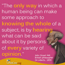 Critical Thinking Quote: John Stuart Mill - ProCon.org via Relatably.com