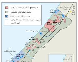 خريطة قطاع غزة