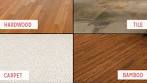 Different kinds of flooring