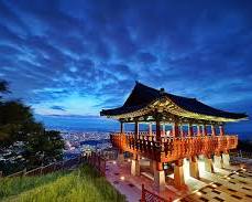 대전 동구 식장산 전망대 야경, AI로 생성