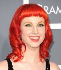 Haley William red hair 2011Grammys. Singer Haley Williams appeared at the Grammys this year in an evening wear with a twist. The dress was a sheer black ... - Haley-William-red-hair-2011Grammys