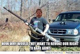 now why would they want to revoke our right to bare arms... - Meme ... via Relatably.com