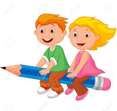 Image result for children writing cartoon