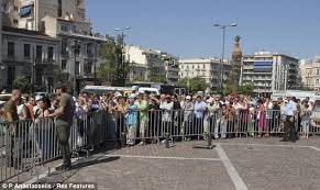 Image result for are there food queues in greece?