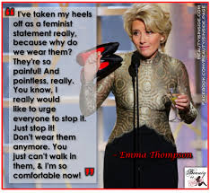Emma Thompson Is Taking Her Heels Off | via Relatably.com
