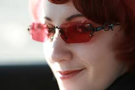 Image result for rose colored glasses