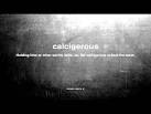 calcigerous