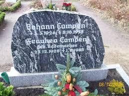 Grab von Johann Campen (03.03.1926-08.10.1978), Friedhof Sandhorst