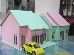 Hasil gambar untuk miniatur rumah styrofoam