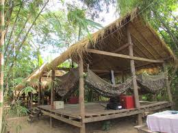 Image result for mekong bamboo hut kampong cham