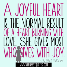 Gives with joy (Mother Teresa Quotes) - Inspirational Quotes about ... via Relatably.com