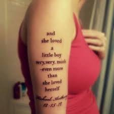 Mother to son tattoo from - The giving tree :) | Tats | Pinterest ... via Relatably.com