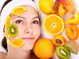 Image result for images of girls who applying natural scrubs on her face