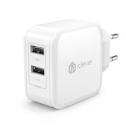iClever BoostCube EU Plug 4.8A 24W Dual USB Wall Charger SmartID Technology White