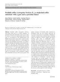 (PDF) Swedish coffee (Astragalus boeticus L.), a neglected coffee ...