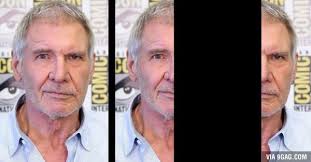 Image result for harrison ford with 2 emotions at same time