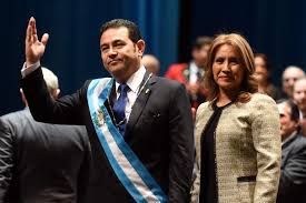 Image result for Jimmy Morales asume como Presidente de Guatemala
