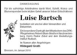 Luise Bartsch | Nordkurier Anzeigen - 006000742501