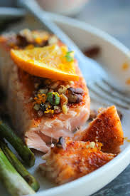 15 Minute Orange Maple Glazed Salmon - Dishing Out Health