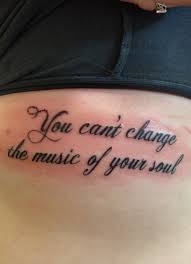 Fascinating Music Quote Tattoos | Tattoo Ideas Gallery &amp; Designs ... via Relatably.com