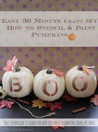 How to Stencil & Decorate Pumpkins With Paint Real/Fake In 30 ...