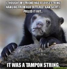 I thought my friend had a loose string hanging from her tattered ... via Relatably.com