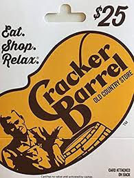 Cracker Barrel Gift Card $25 : Gift Cards - Amazon.com