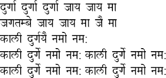 Image result for shri nav durga raksha mantra lyrics