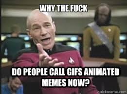 why the fuck Do people call GIFs animated memes now? - Annoyed ... via Relatably.com