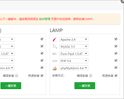 LNMP 服务器面板的图片