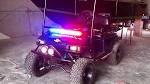 Police lights for golf cart