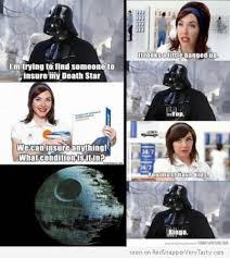 Darth Vader Insures The Death Star Meme via Relatably.com