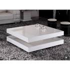 Table basse laquee blanche