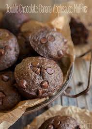 Double Chocolate Banana Applesauce Muffins - Mom On Timeout