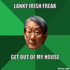 DIYLOL - LANKY IRISH FREAK GET OUT OF MY HOUSE via Relatably.com