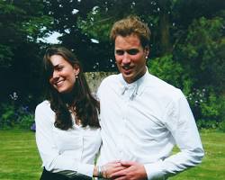 Image of Catherine Middleton and Prince William at university