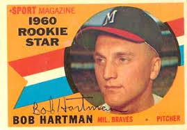 Bob Hartman Autograph on a 1960 Topps (#129) - bob_hartman_autograph