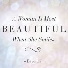Beauty quotes! A women is most beautiful when she smiles. | Beauty ... via Relatably.com