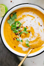 Curry Sweet Potato + Red Lentil Soup - The Simple Veganista