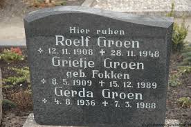 Grab von Gerda Groen (04.08.1936-07.03.1988), Friedhof Bunde-neuer ...