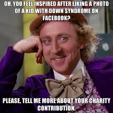 Oh, You Feel Inspired After Liking A Photo Of A Kid With Down ... via Relatably.com