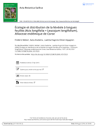 (PDF) Ecology and distribution of Acis longifolia (= Leucojum ...