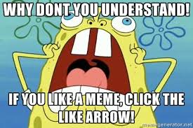why dont you understand! if you like a meme, click the like arrow ... via Relatably.com
