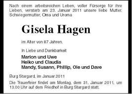 Gisela Hagen | Nordkurier Anzeigen