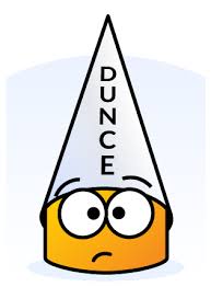 Image result for dunce cap